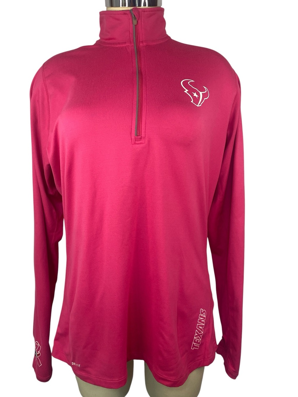 Nike Dri-FIT NFL Team Apparel Hot Pink Performance Top Houston Texans Women’s XL